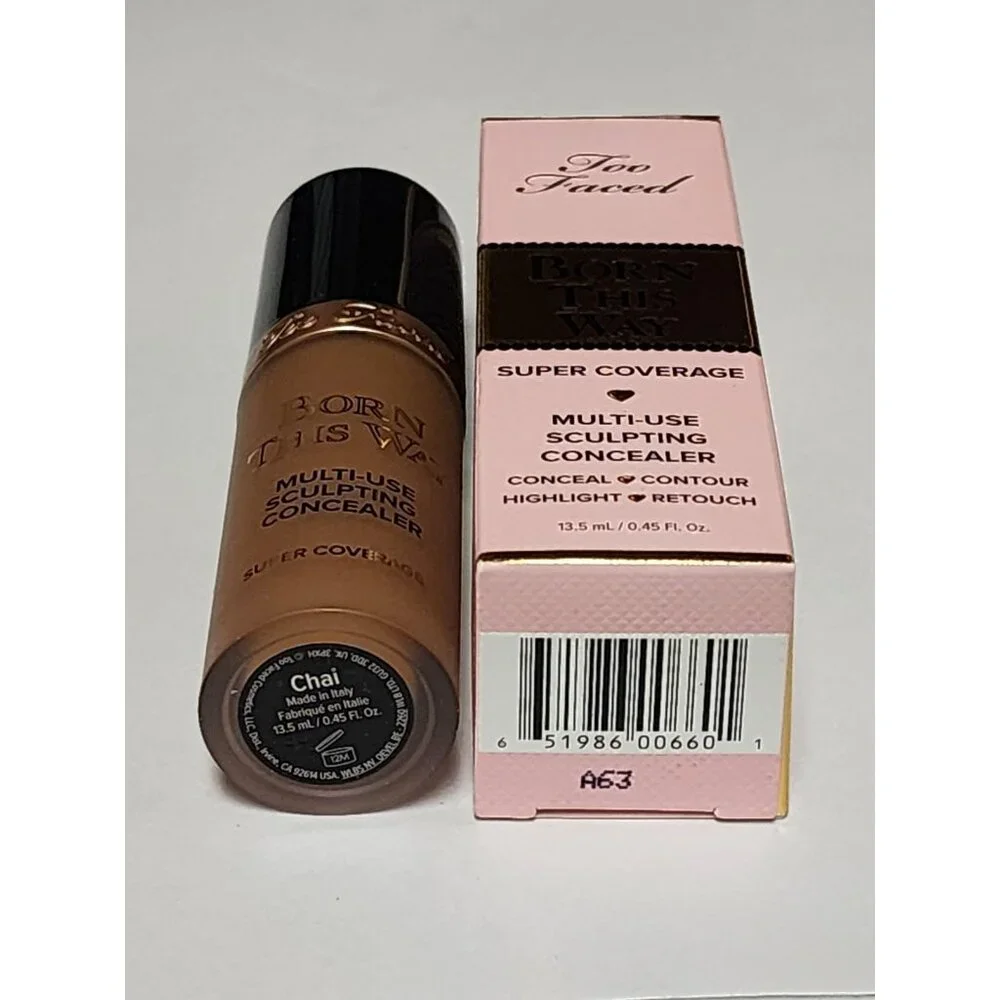 Too Faced Chai Born This Way Multi Use Sculpting Concealer Full Size New